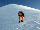 13 Climbing Sherpa Lal Singh Tamang Leading Me Towards The Chulu Far East Summit 